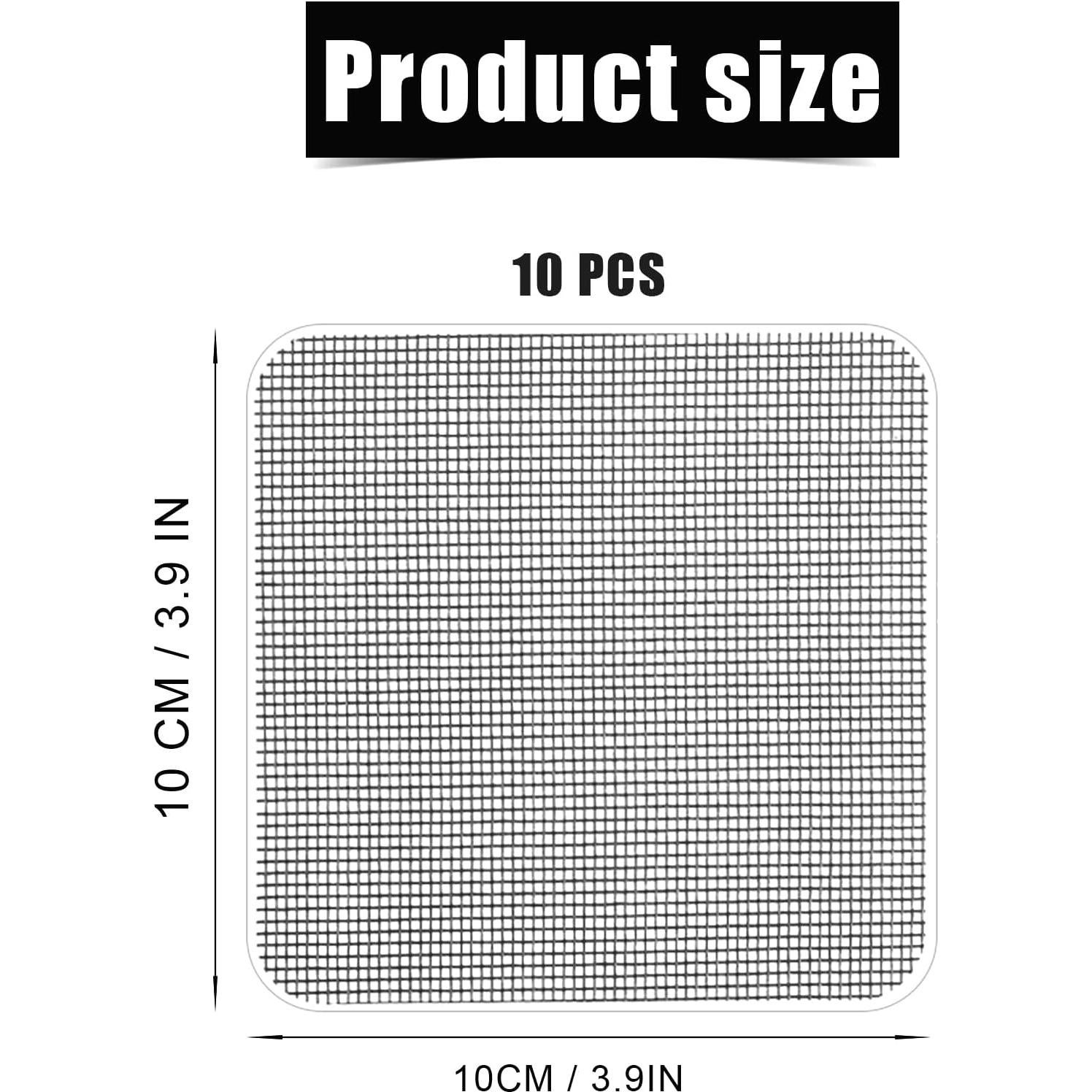 Kit de 10 Parches de Reparación de Pantalla LUTER 10x10 cm