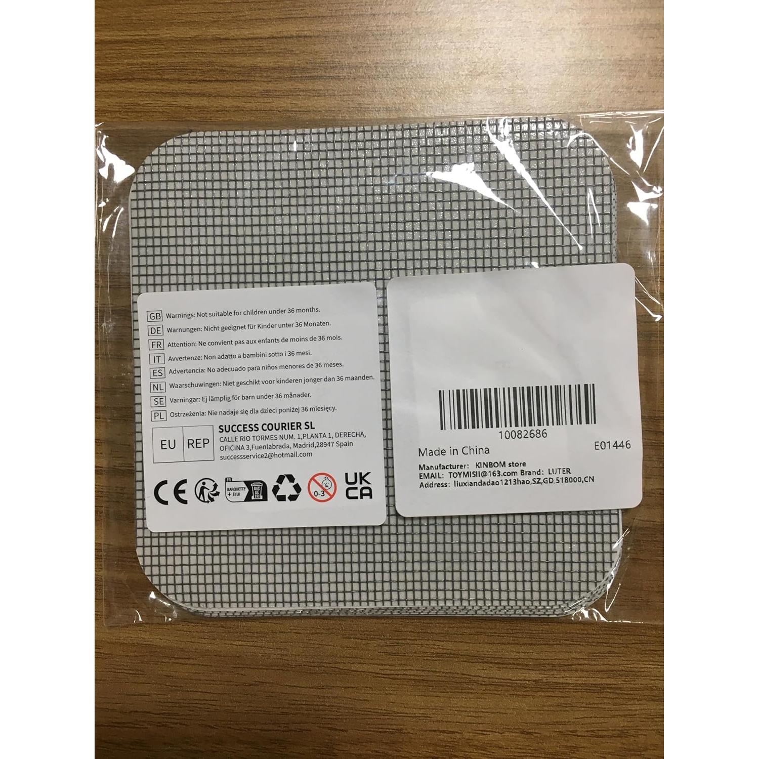 Kit de 10 Parches de Reparación de Pantalla LUTER 10x10 cm