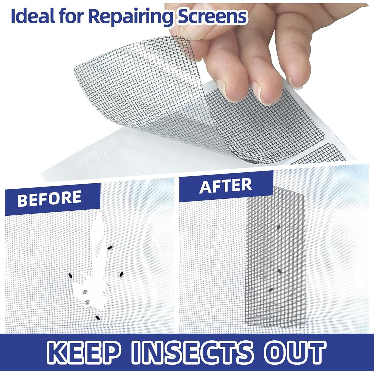 Parches de Reparación de Pantalla KING MOUNTAIN 20 Hojas 10x10 cm