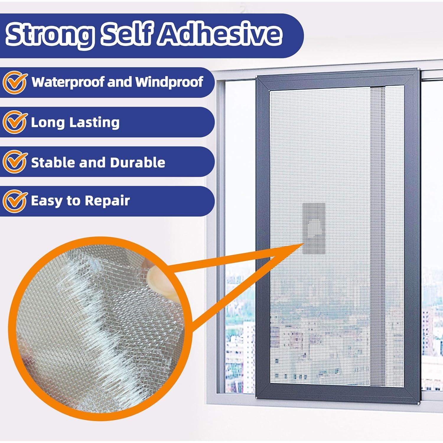 Parches de Reparación de Pantalla KING MOUNTAIN 20 Hojas 10x10 cm