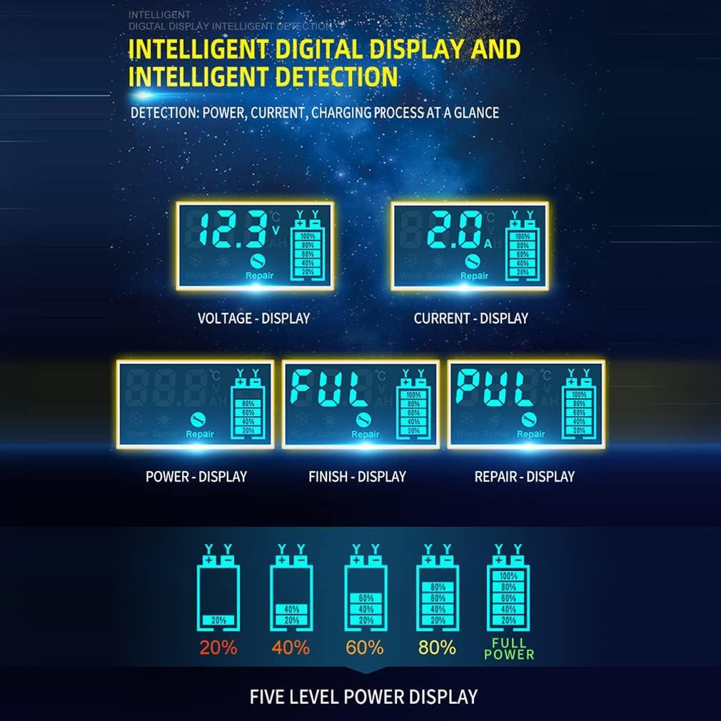 Cargador Mantenedor de Batería 6V/12V Huiaipaic 2A