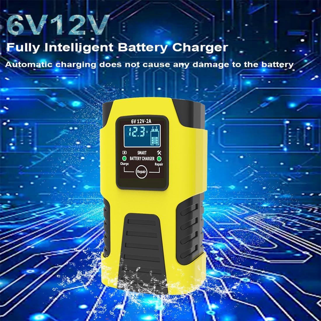 Cargador Mantenedor de Batería 6V/12V Huiaipaic 2A