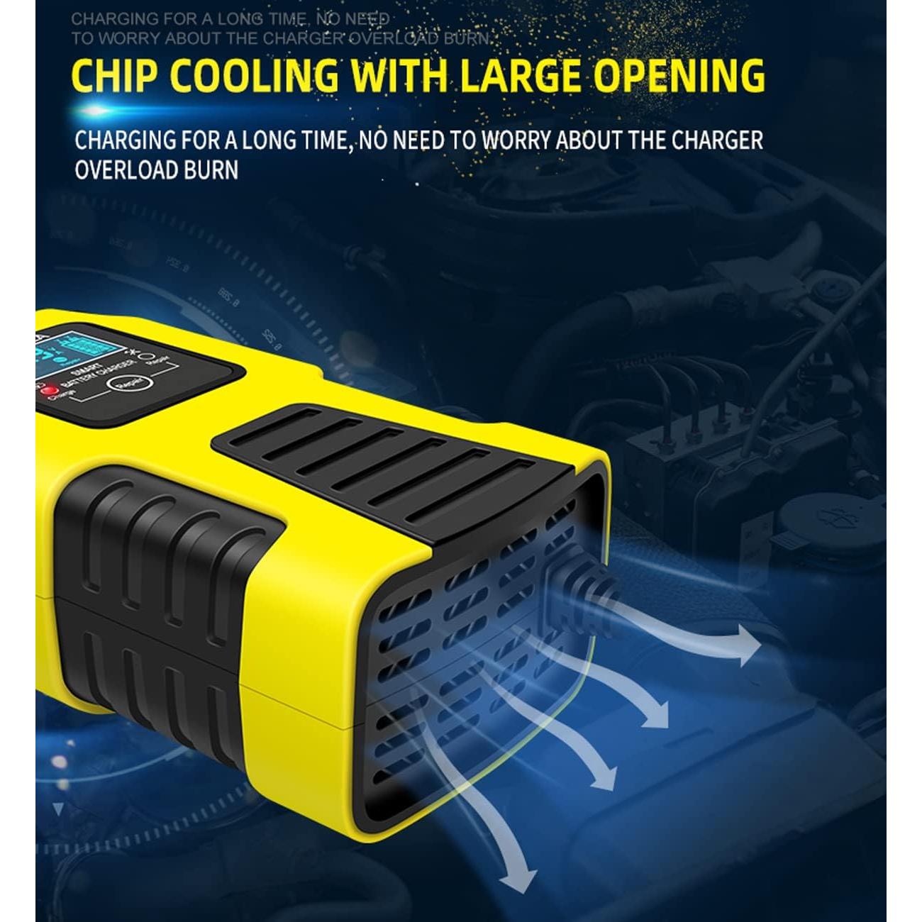 Cargador Mantenedor de Batería 6V/12V Huiaipaic 2A