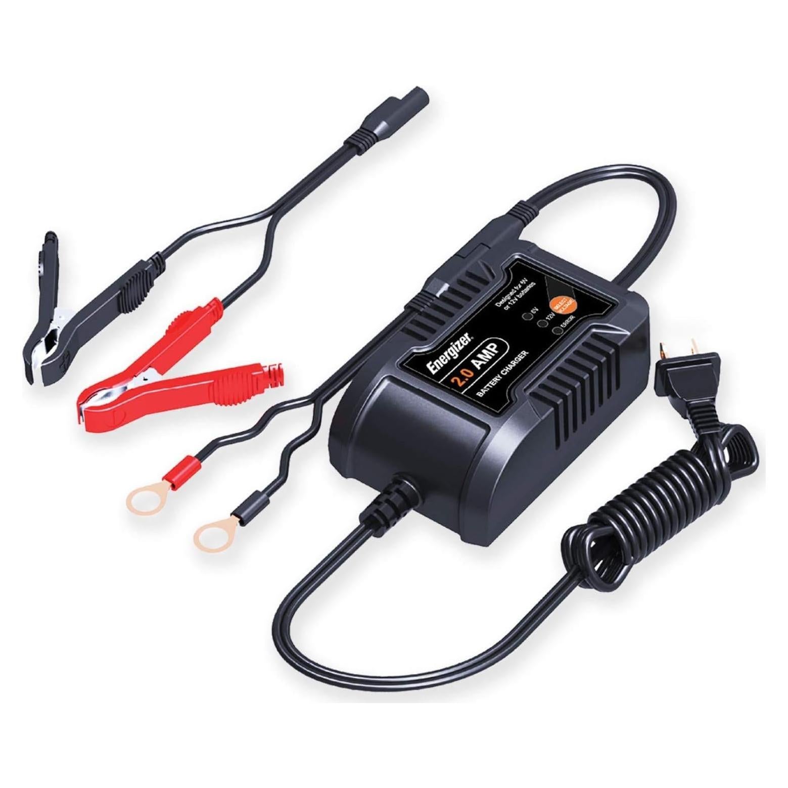 Cargador Mantenedor de Batería Energizer ENC2A 2A 6V/12V