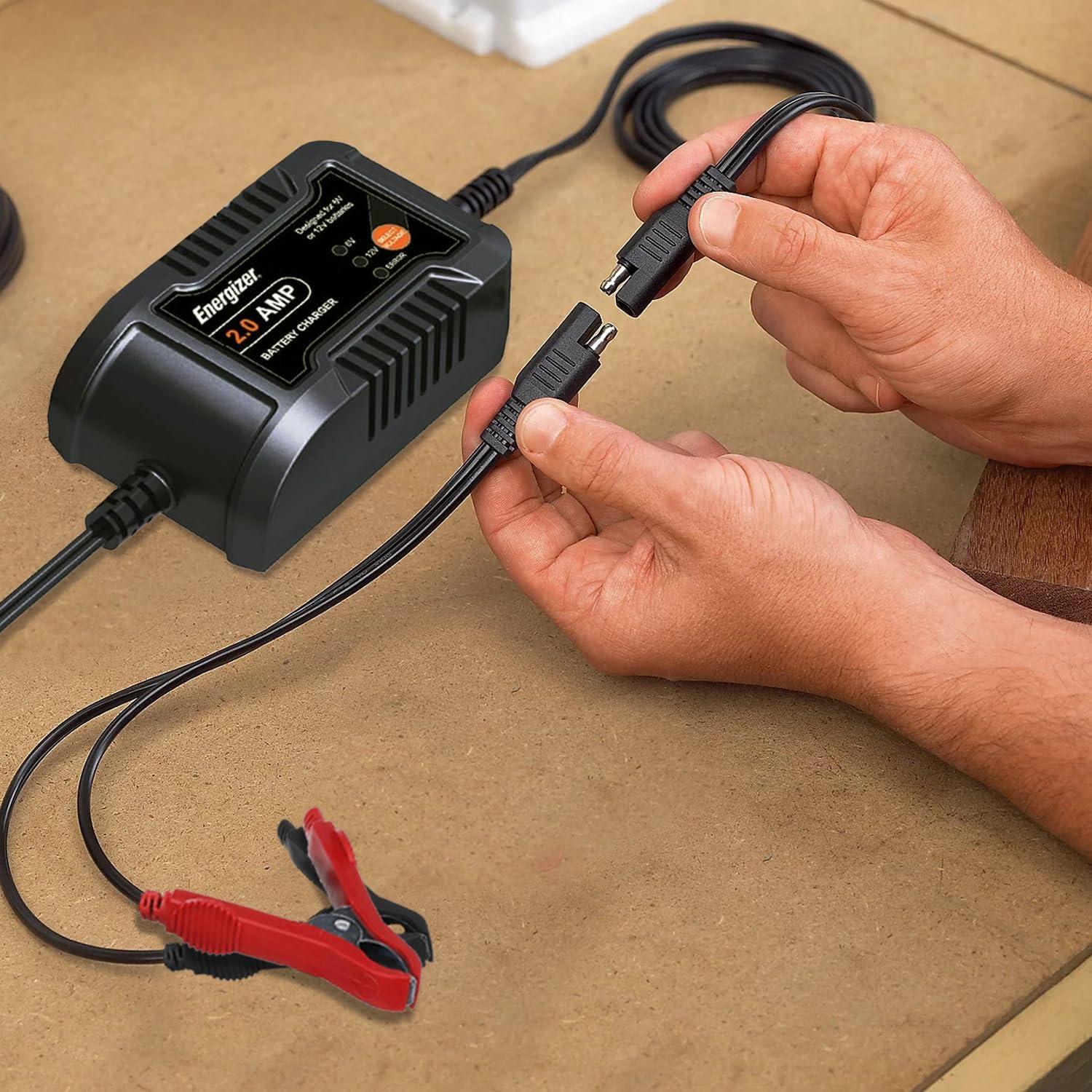 Cargador Mantenedor de Batería Energizer ENC2A 2A 6V/12V