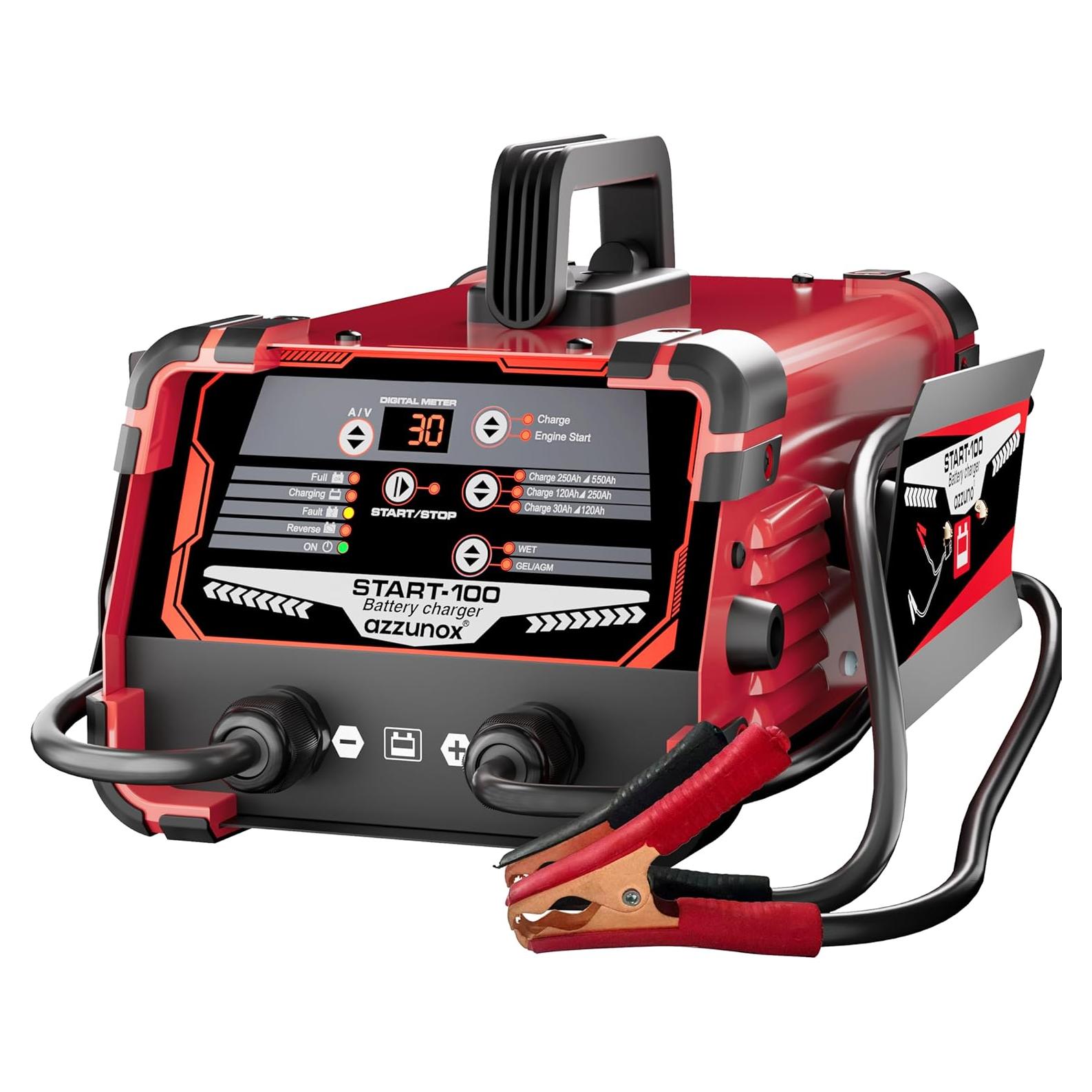 Cargador de Batería Automático AZZUNOX 12V 24V 130A