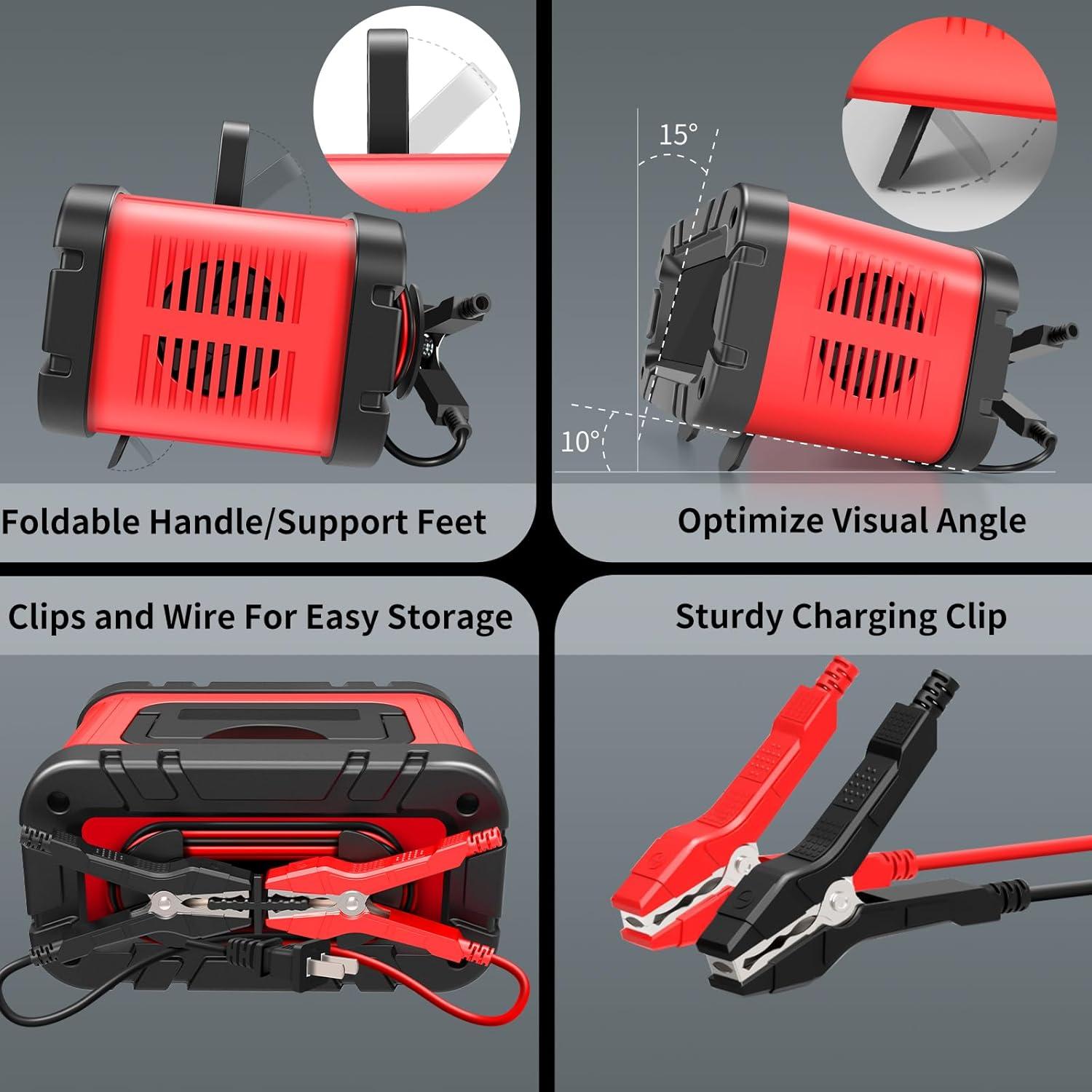 Cargador de Batería E-FAST 12/24V 20A Inteligente Automático