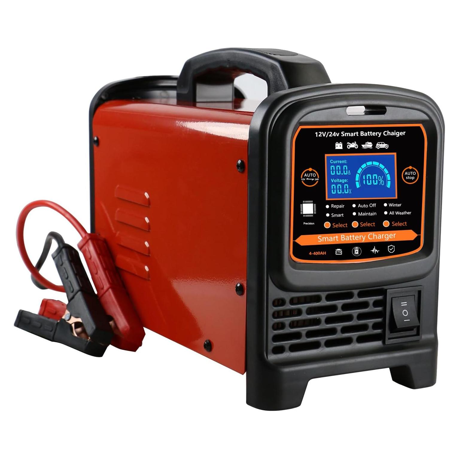 Cargador de Batería Automático 12V/24V Ryansunoro 15A