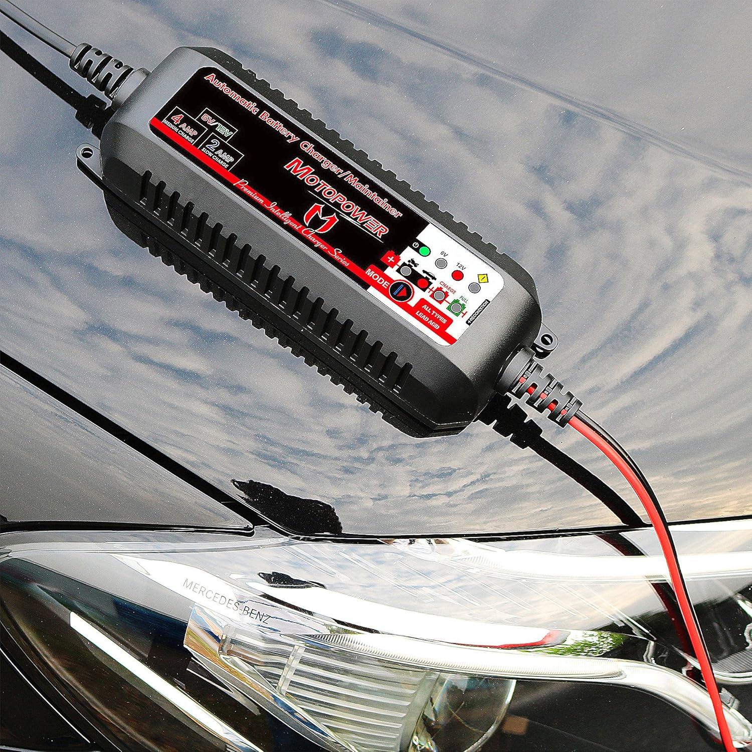 Cargador Automático de Batería MOTOPOWER MP00207 6V/12V 4A