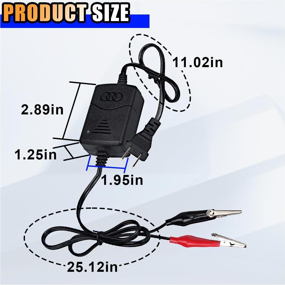 Cargador de Batería Plomo Ácido 12V 1300mA KITUREK Automático