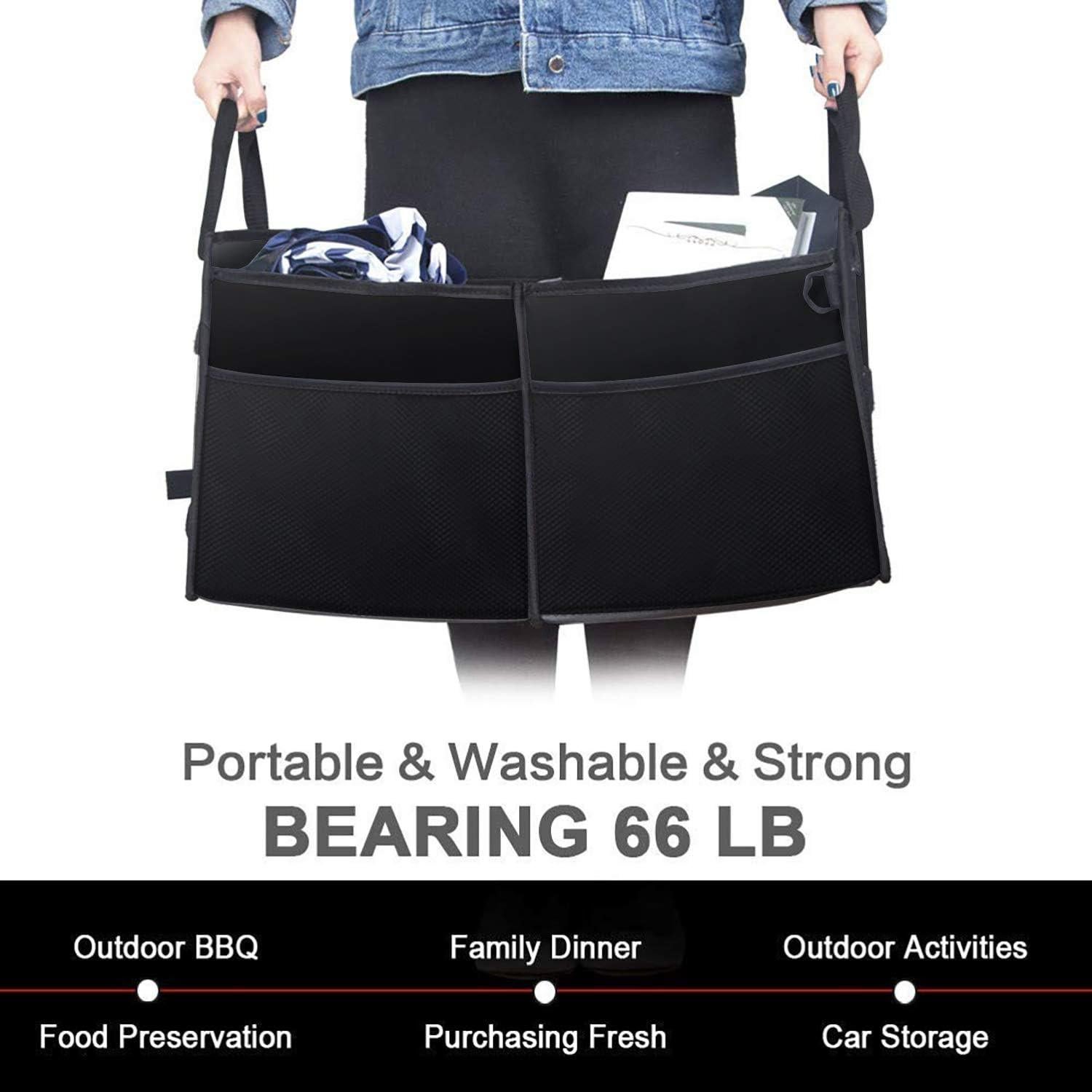 Organizador de Maletero X-cosrack con 2 Bolsas Térmicas Negro