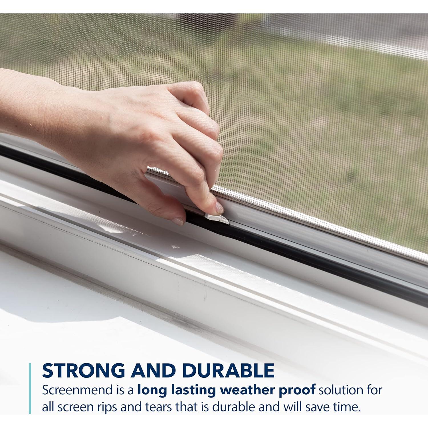 Kit de Reparación de Pantallas de Ventana ScreenMend - 2 Parches 13.97x20.32 cm