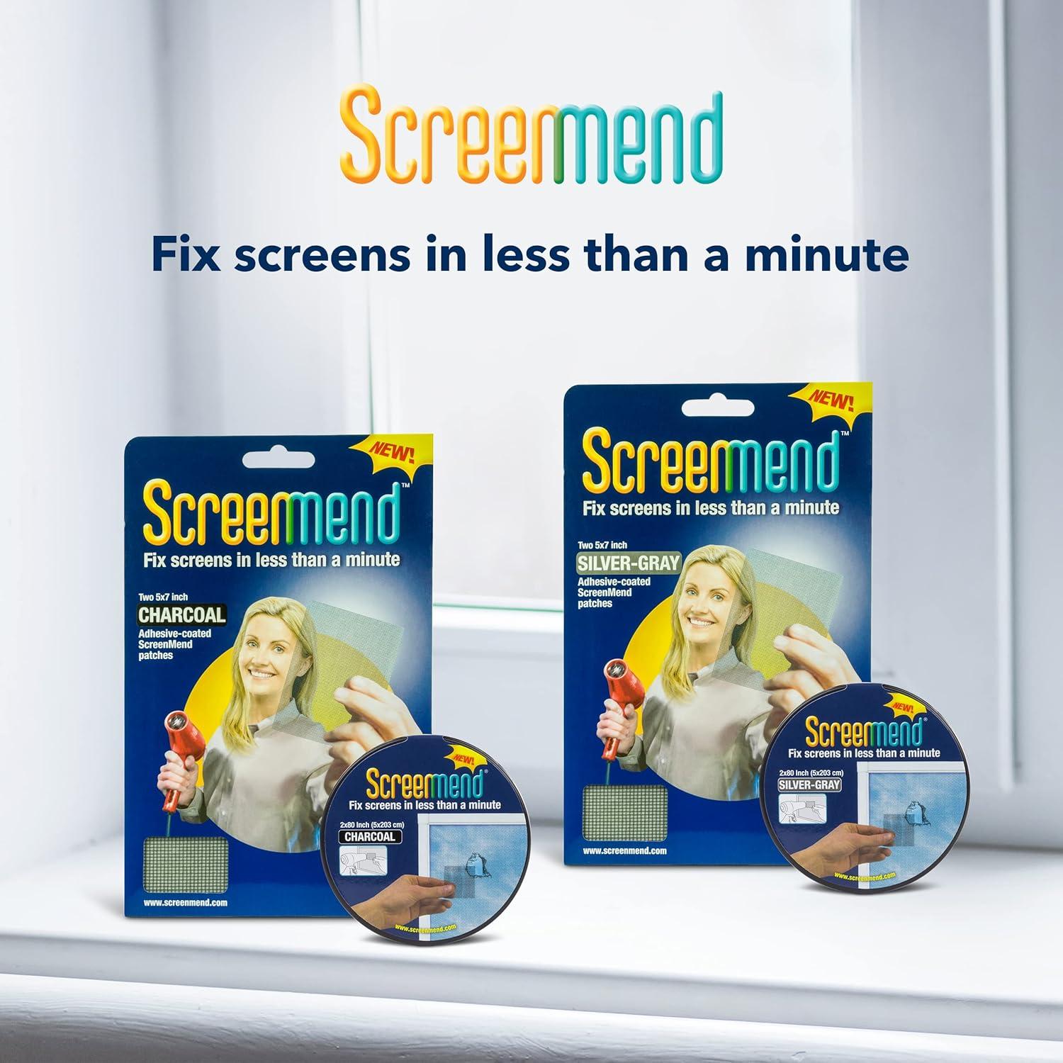 Kit de Reparación de Pantallas de Ventana ScreenMend - 2 Parches 13.97x20.32 cm