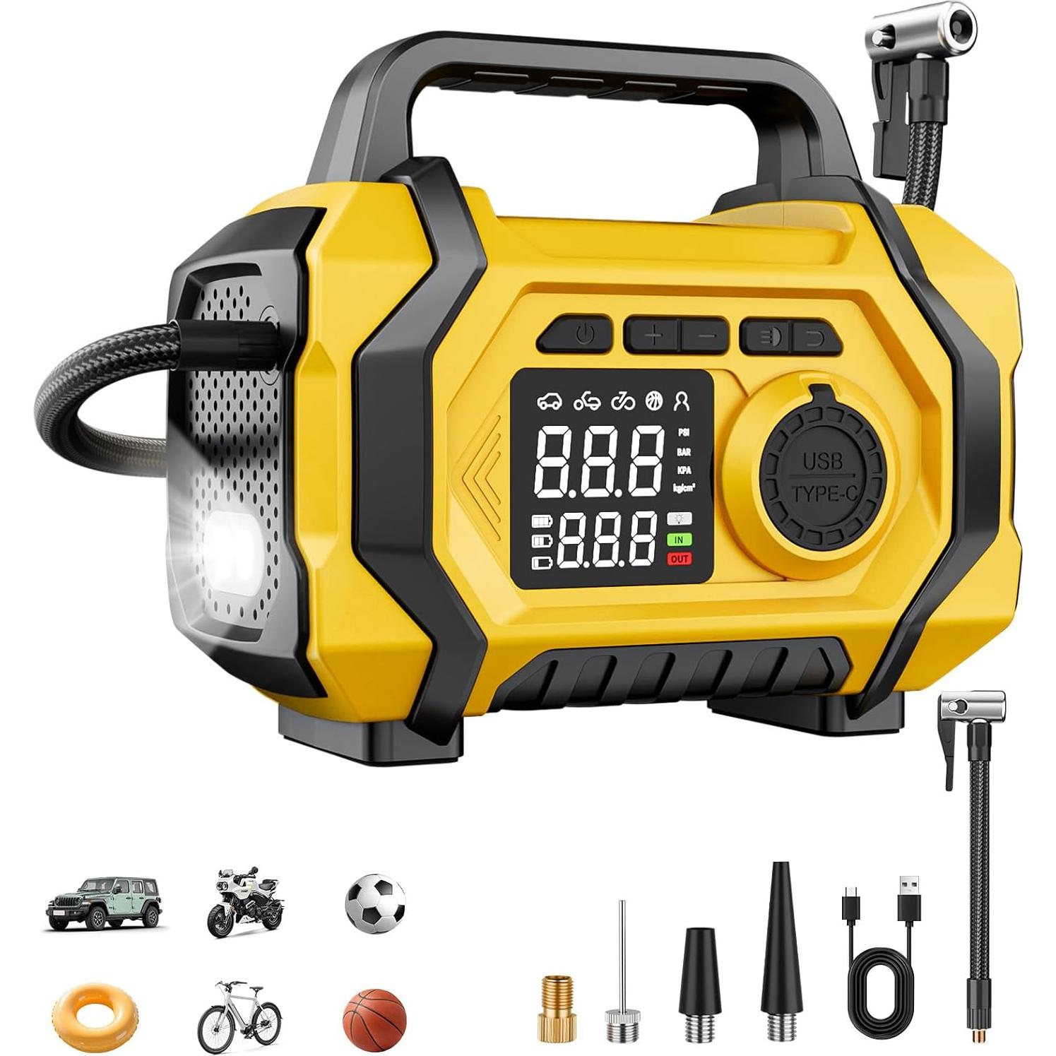 Compresor de Aire Portátil PUFLAT ATJ-201 150 PSI 12V