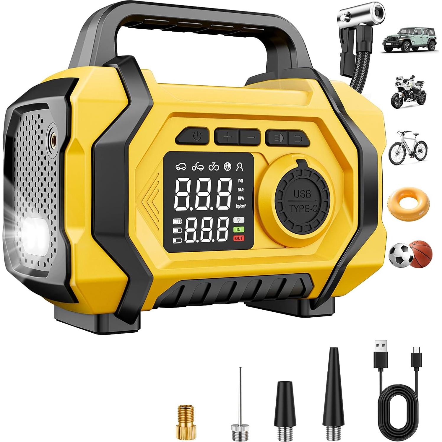 Compresor de Aire Portátil PUFLAT ATJ-201 150 PSI 12V