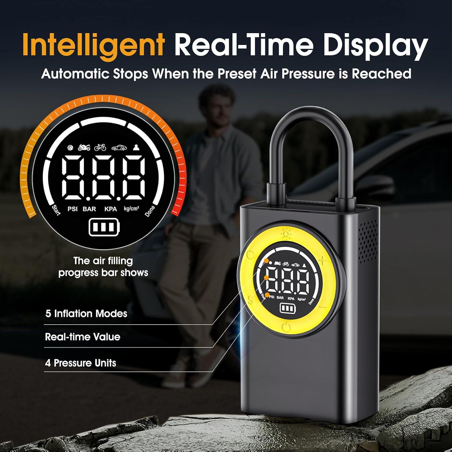 Compresor de Aire Portátil FLYKID T2198 150 PSI Inalámbrico