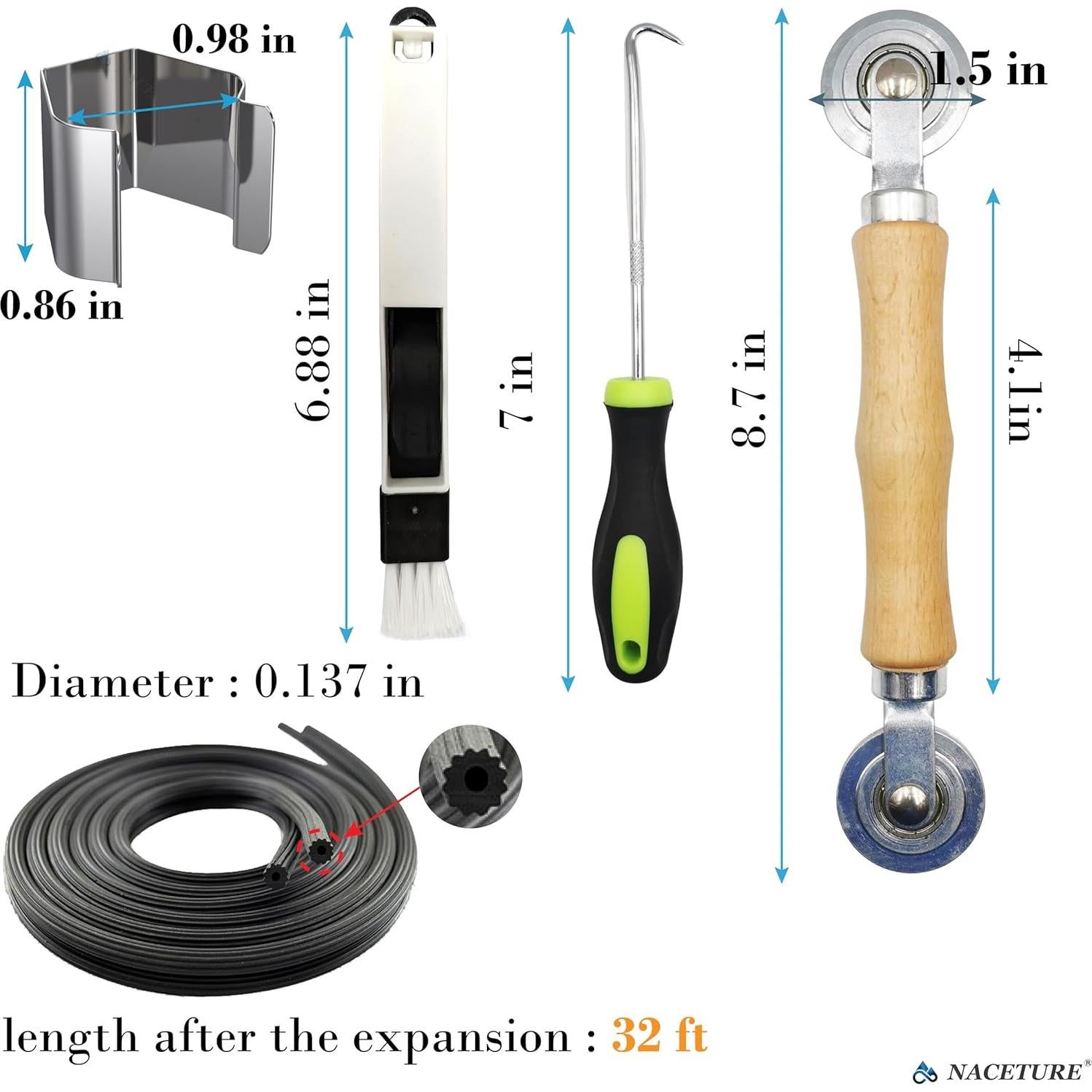 Kit de herramientas para instalación de pantallas NACETURE 5 en 1