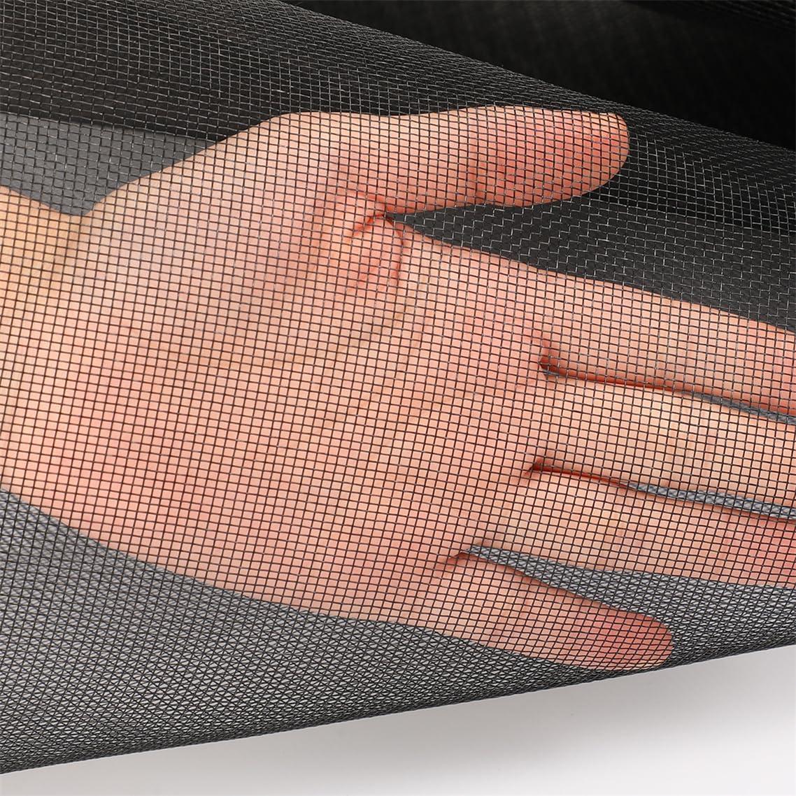 Kit de Reemplazo de Pantallas de Ventana 119x299 cm Negro