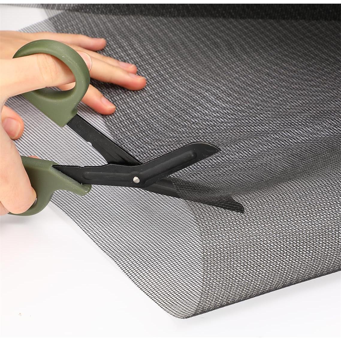 Kit de Reemplazo de Pantallas de Ventana 119x299 cm Negro