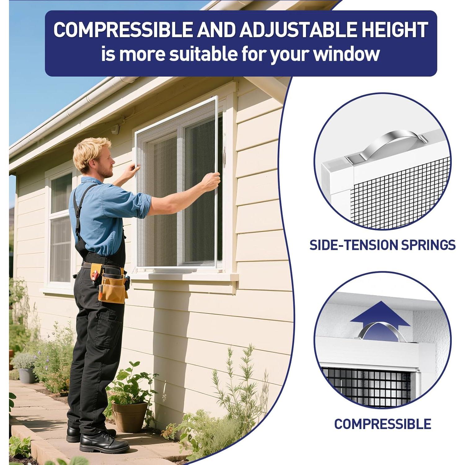 Kit de Pantalla de Ventana FOSLUOC - 2 Paquetes 116.84 cm