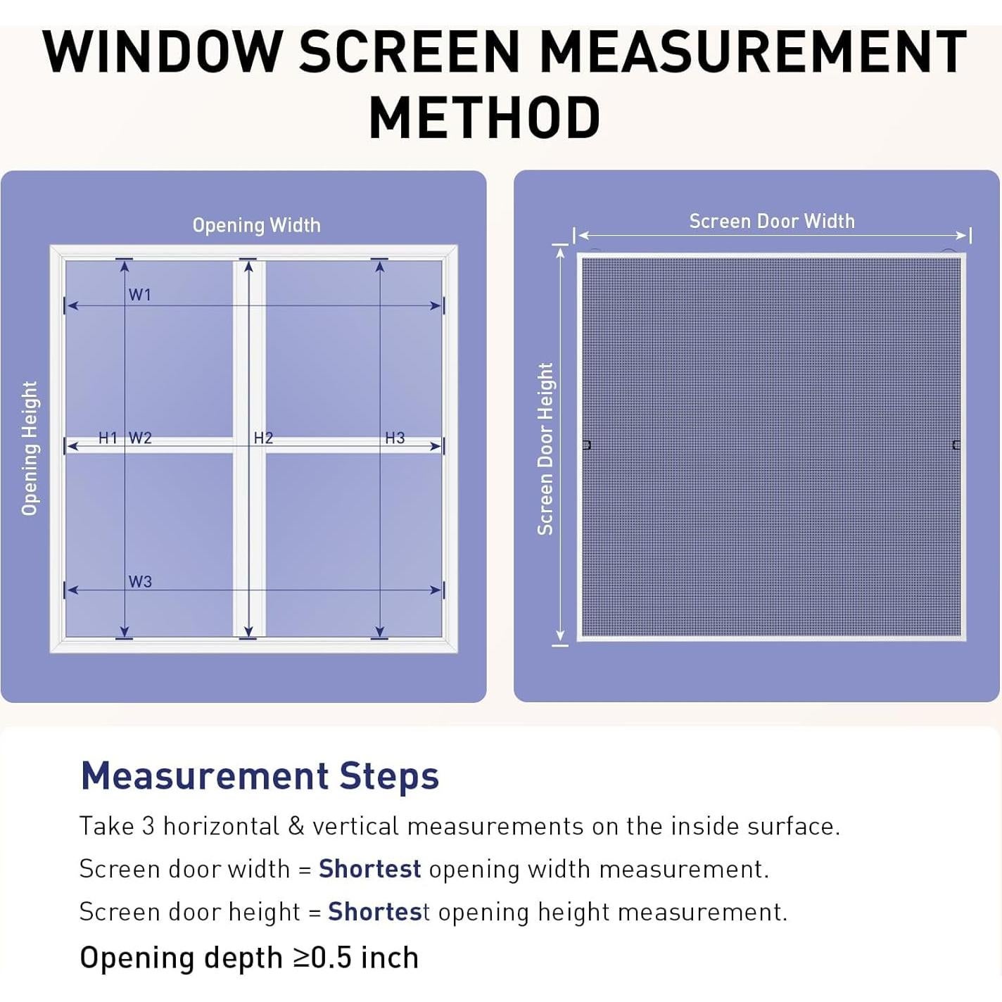 Kit de Pantalla de Ventana FOSLUOC - 2 Paquetes 116.84 cm