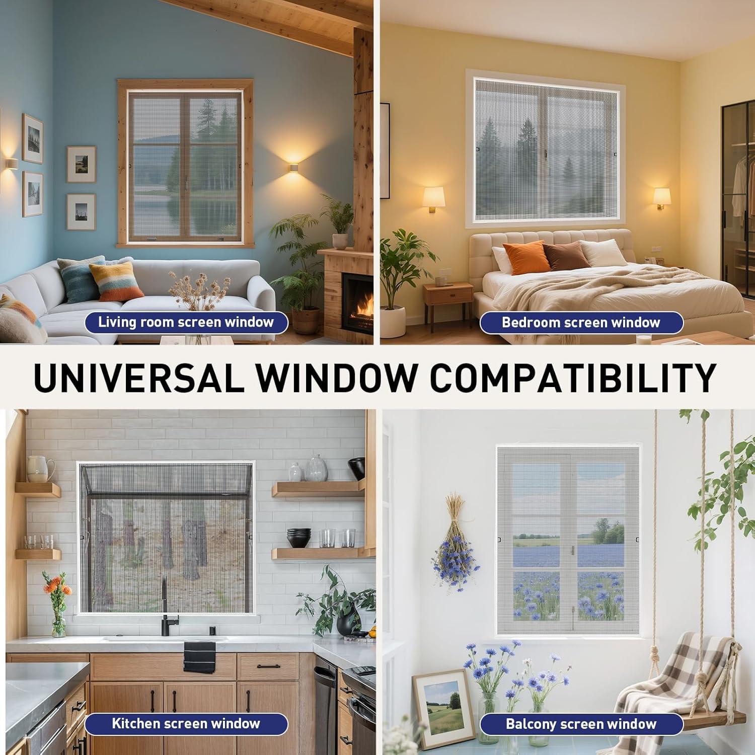 Kit de Pantalla de Ventana FOSLUOC - 2 Paquetes 116.84 cm