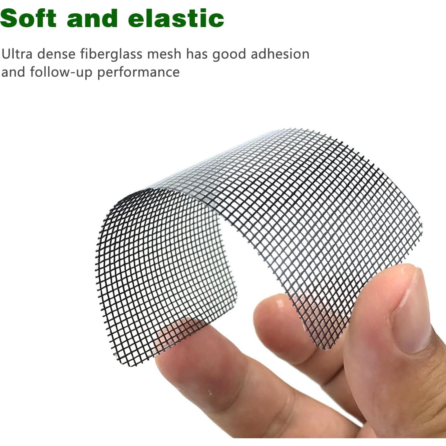 30 Piezas Parche de Reparación de Pantallas RUIFU 10x10cm