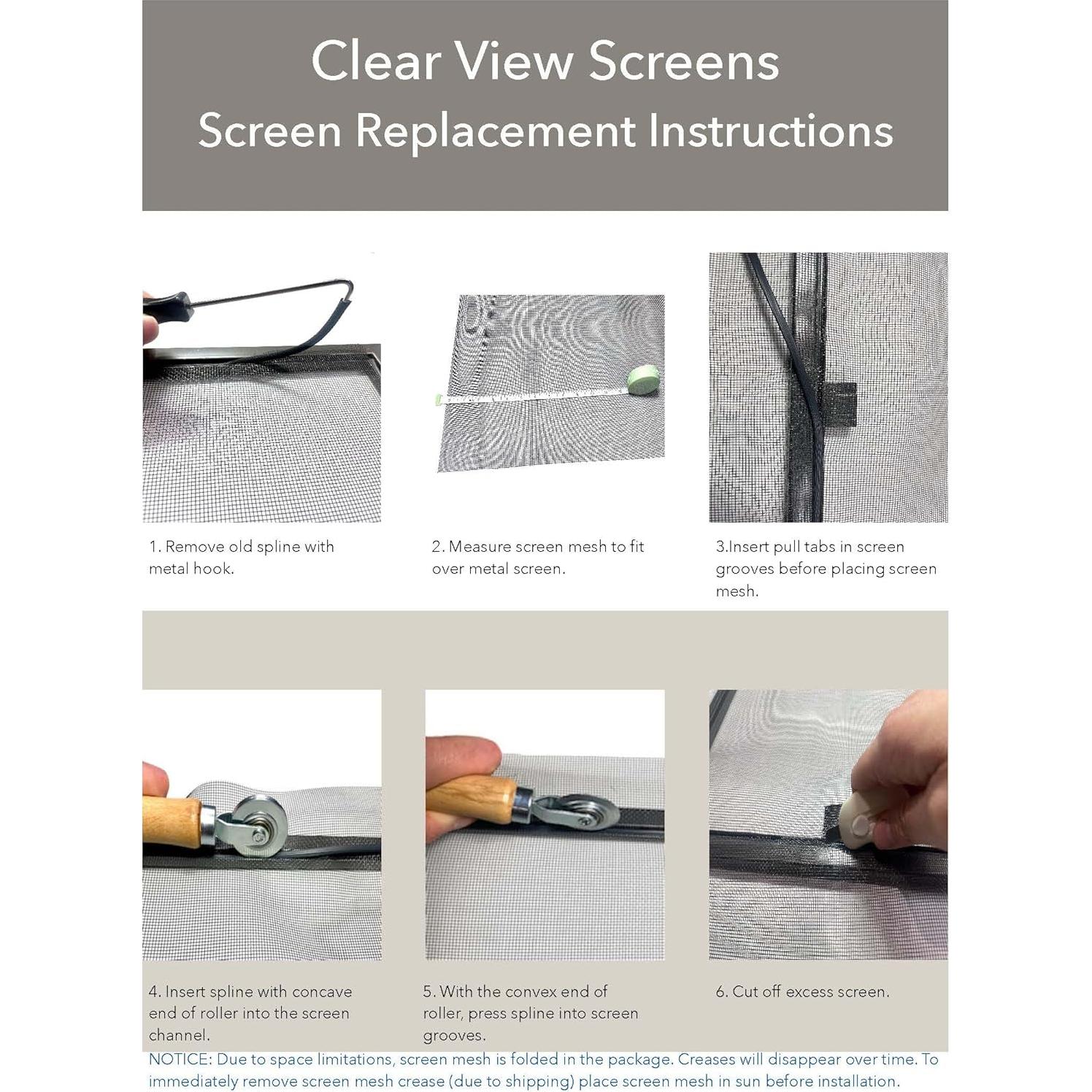 Kit de Reparación de Pantallas 12 Piezas BLANCH 48x119 cm Negro