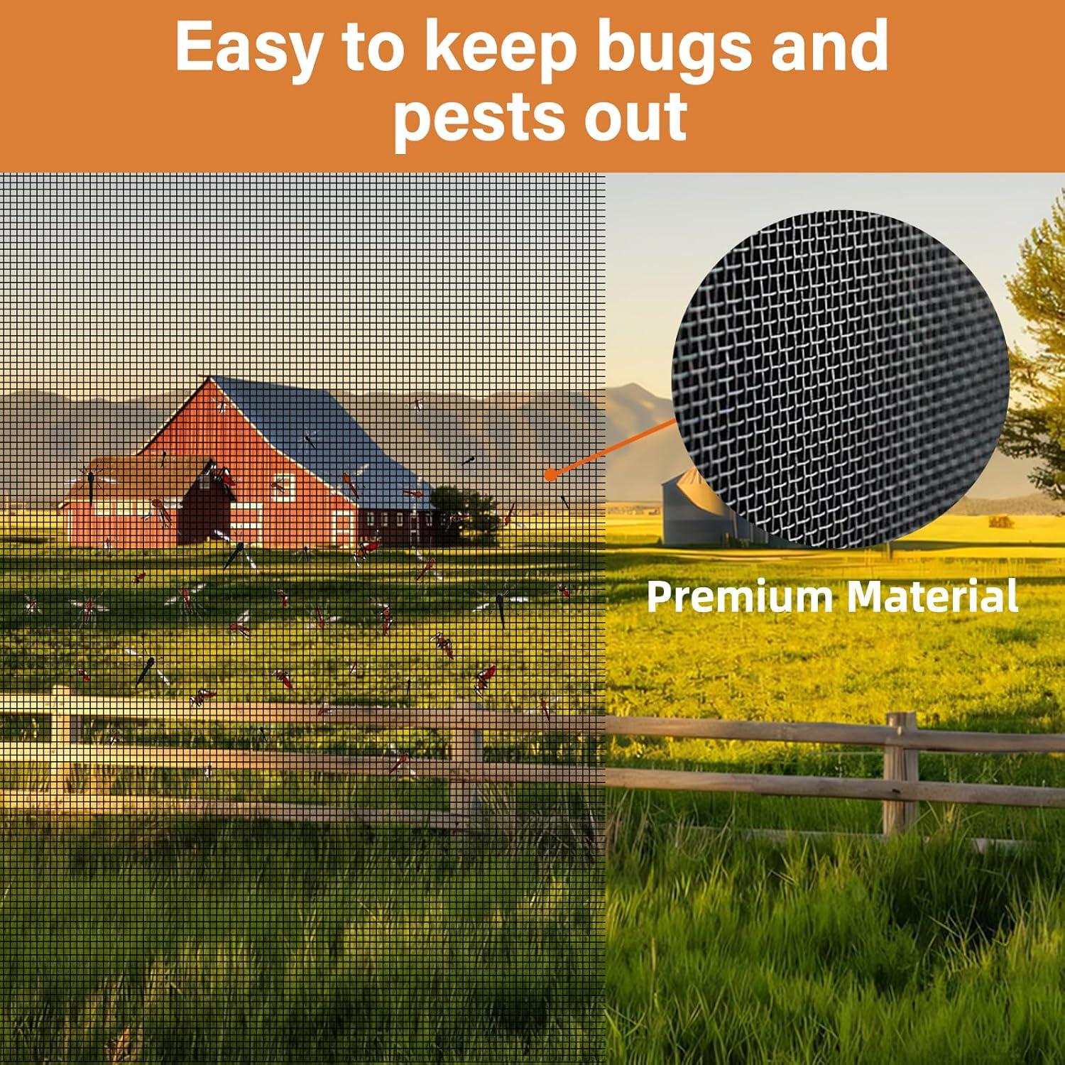 Kit Reemplazo Pantalla Ventana 121.9x400.1cm Fibra de Vidrio BONLACES