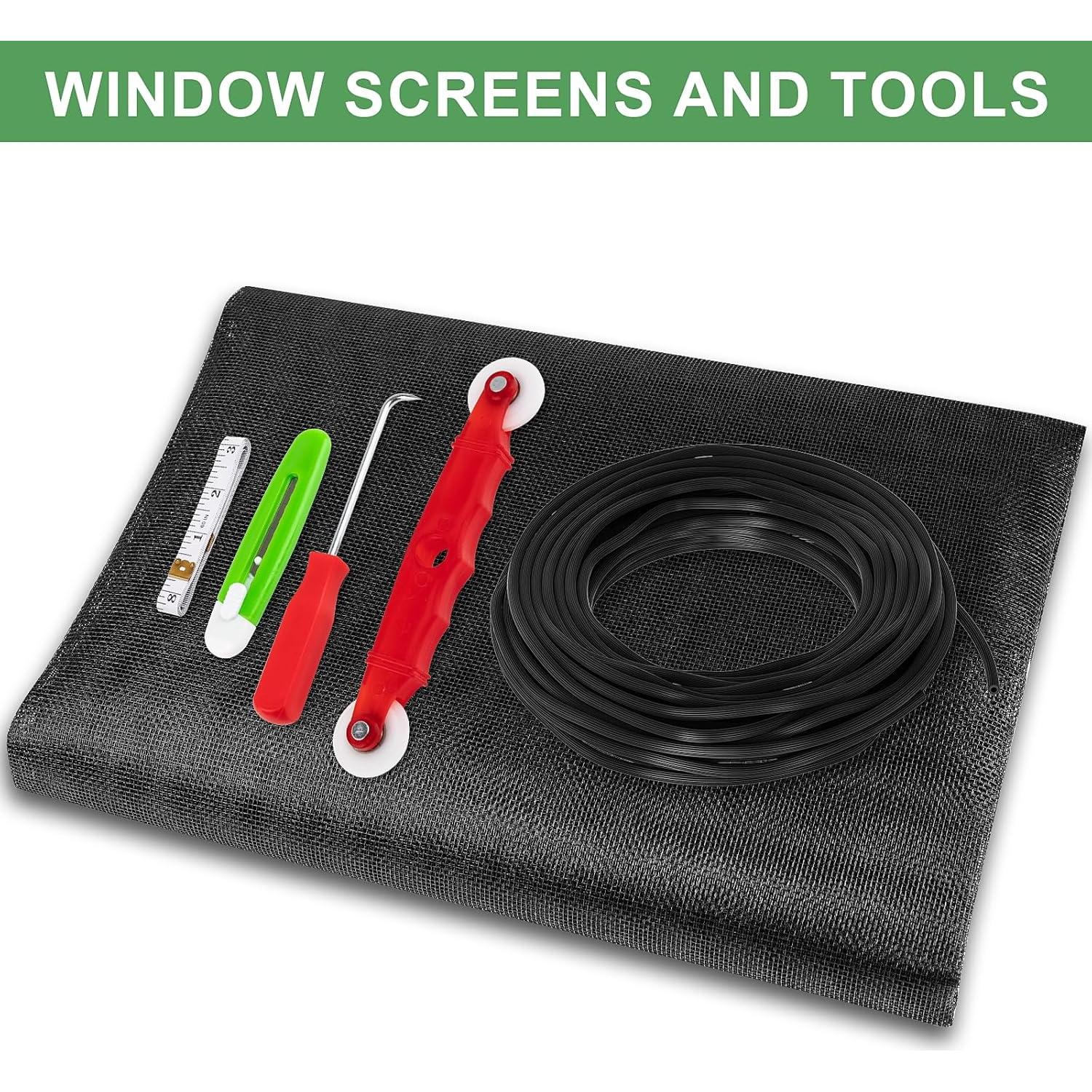 Kit de Reemplazo de Pantalla de Ventana MEQHUO 48x236 cm 6 en 1