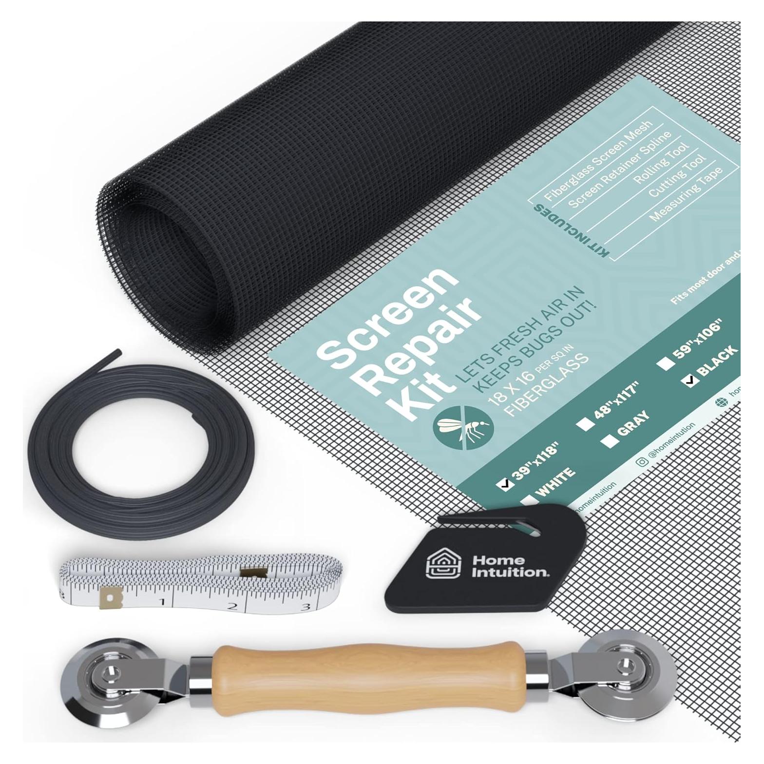 Kit de Reparación de Pantallas 99x300 cm Home Intuition Negro