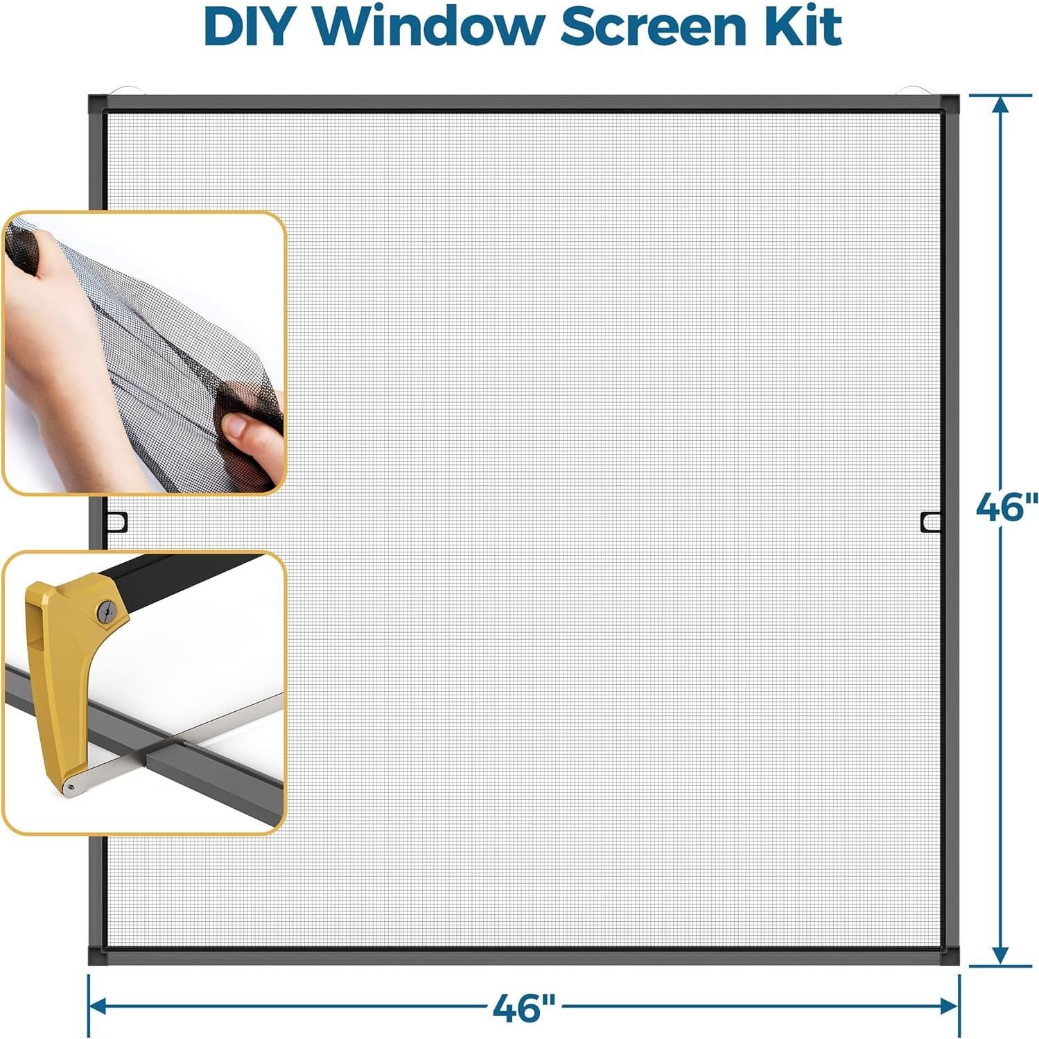 Kit de Pantalla de Ventana Augblinds 46x46 cm - 2 Juegos