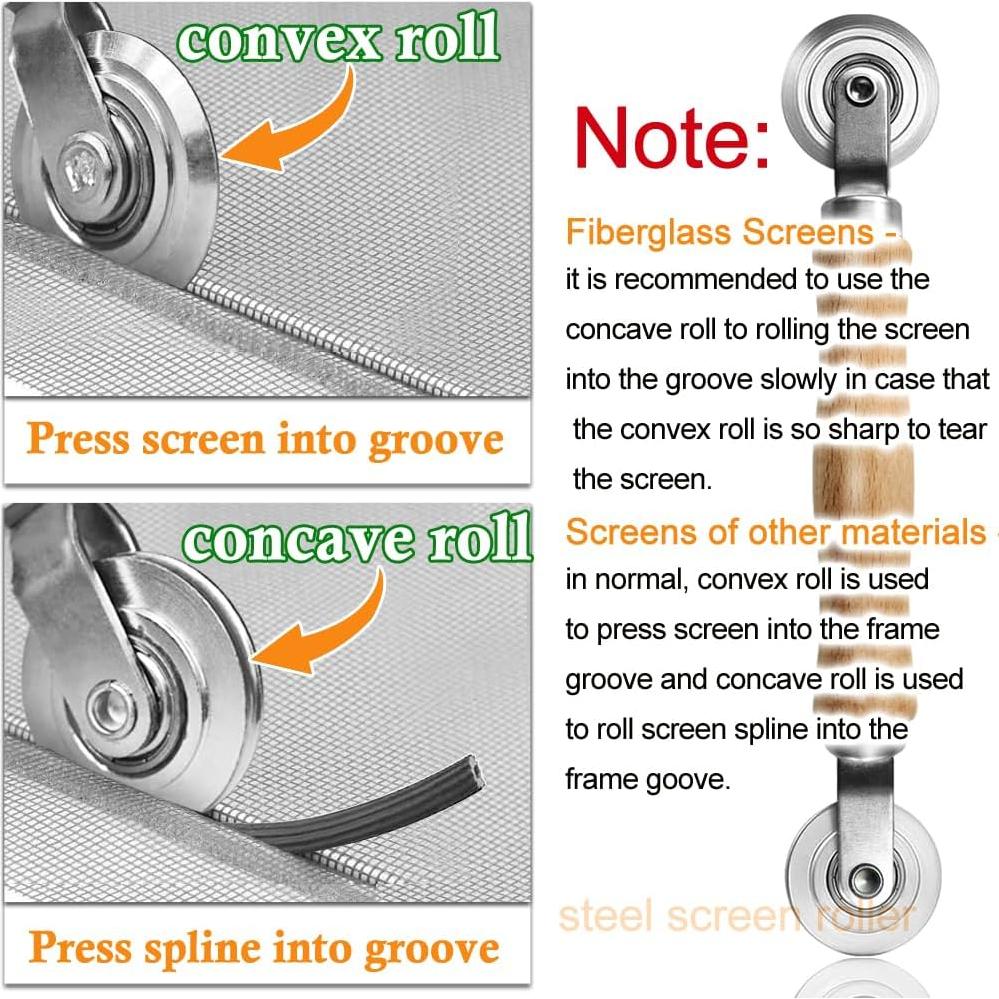 Kit de Reparación de Pantalla Lofrinc 3 en 1 con Rodillo de Acero