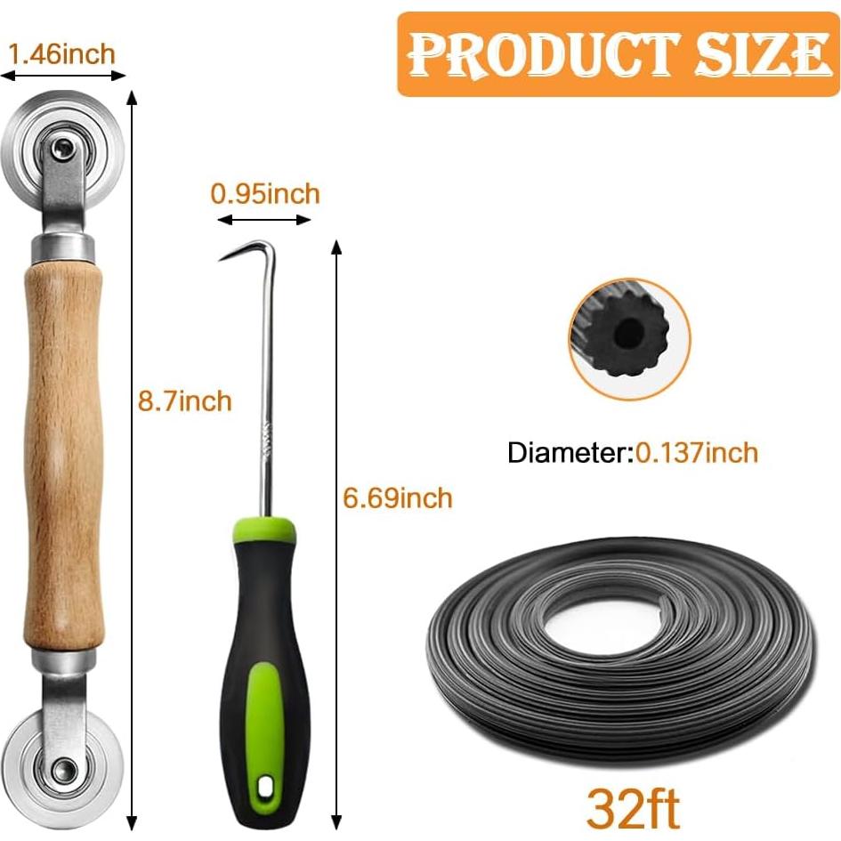 Kit de Reparación de Pantalla Lofrinc 3 en 1 con Rodillo de Acero