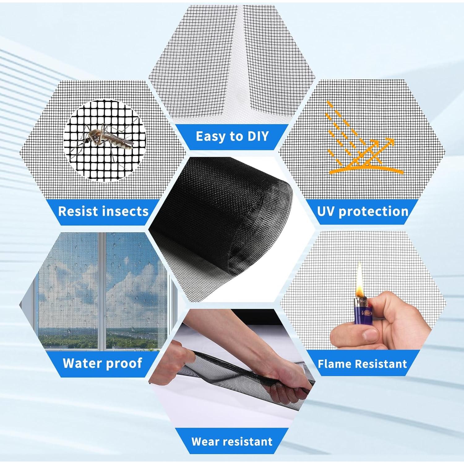 Kit de Reparación de Pantallas de Ventana AOPHY 121.92x299.72cm