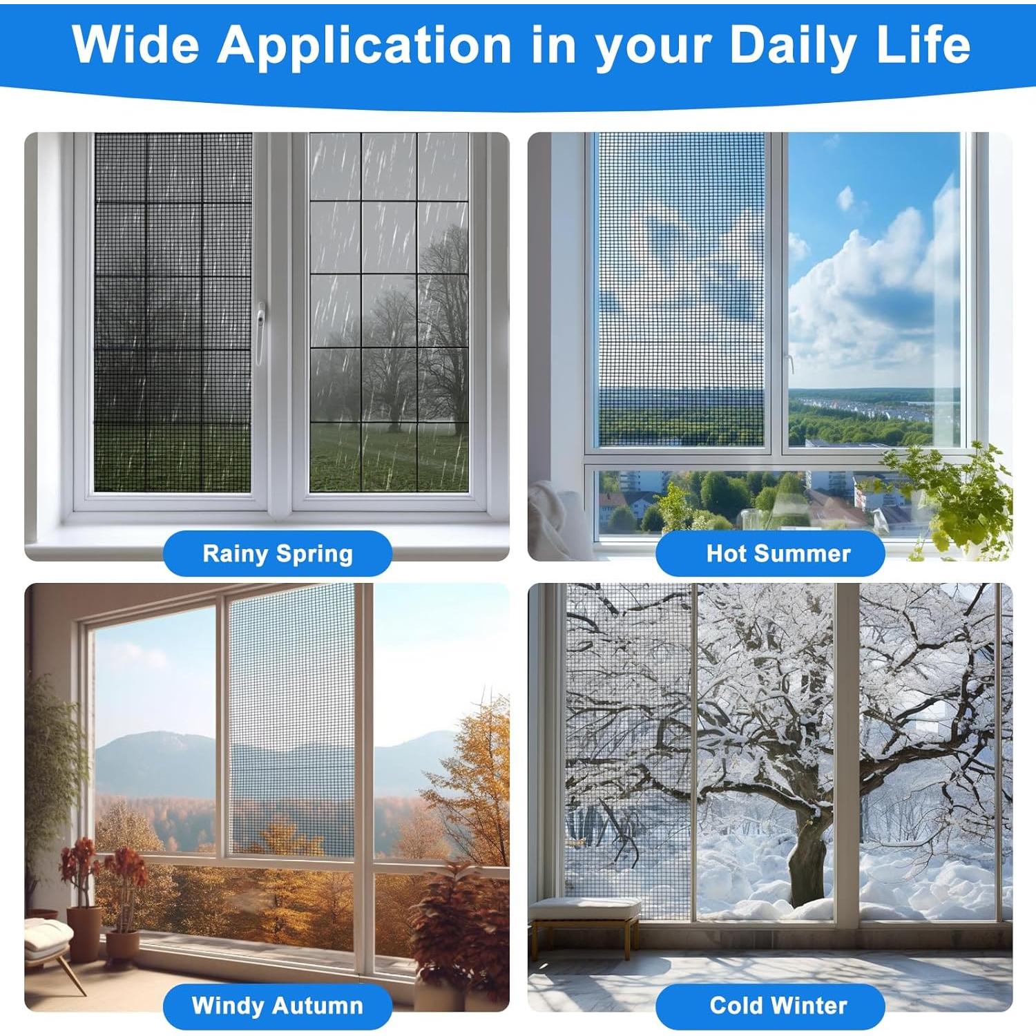 Kit de Reparación de Pantallas de Ventana AOPHY 121.92x299.72cm