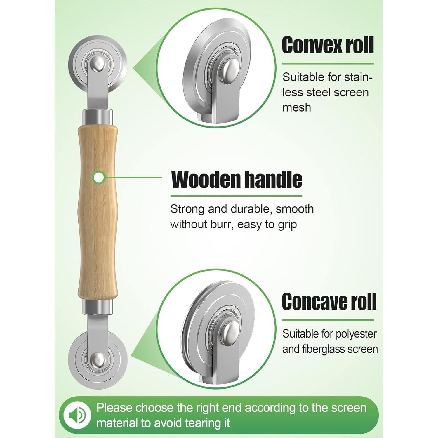 Kit de Reparación de Pantallas MEWTOGO 3 en 1 con Rodillo y Spline