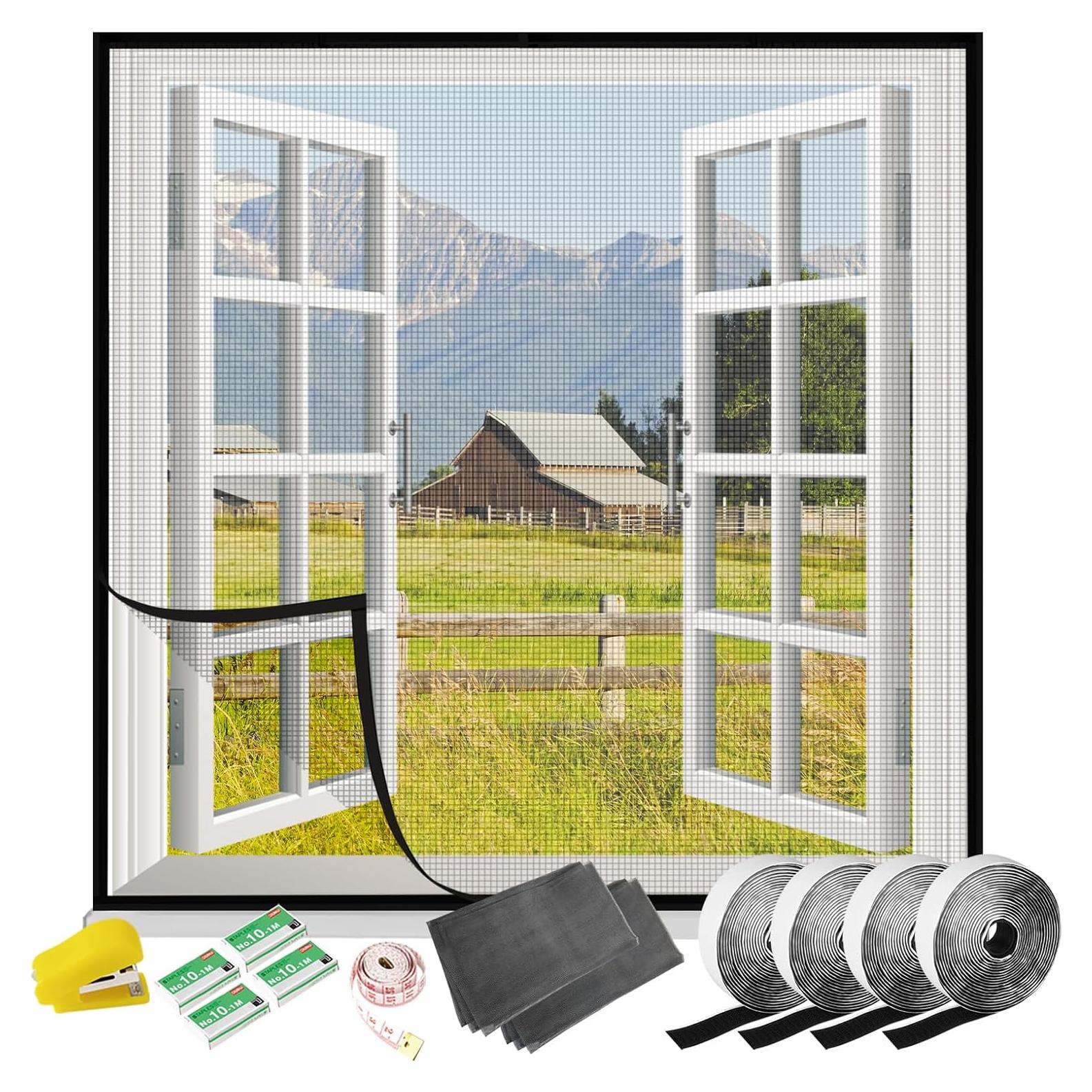 Kit de Pantalla de Ventana Shackcom 2 Piezas Ajustable 100x150 cm