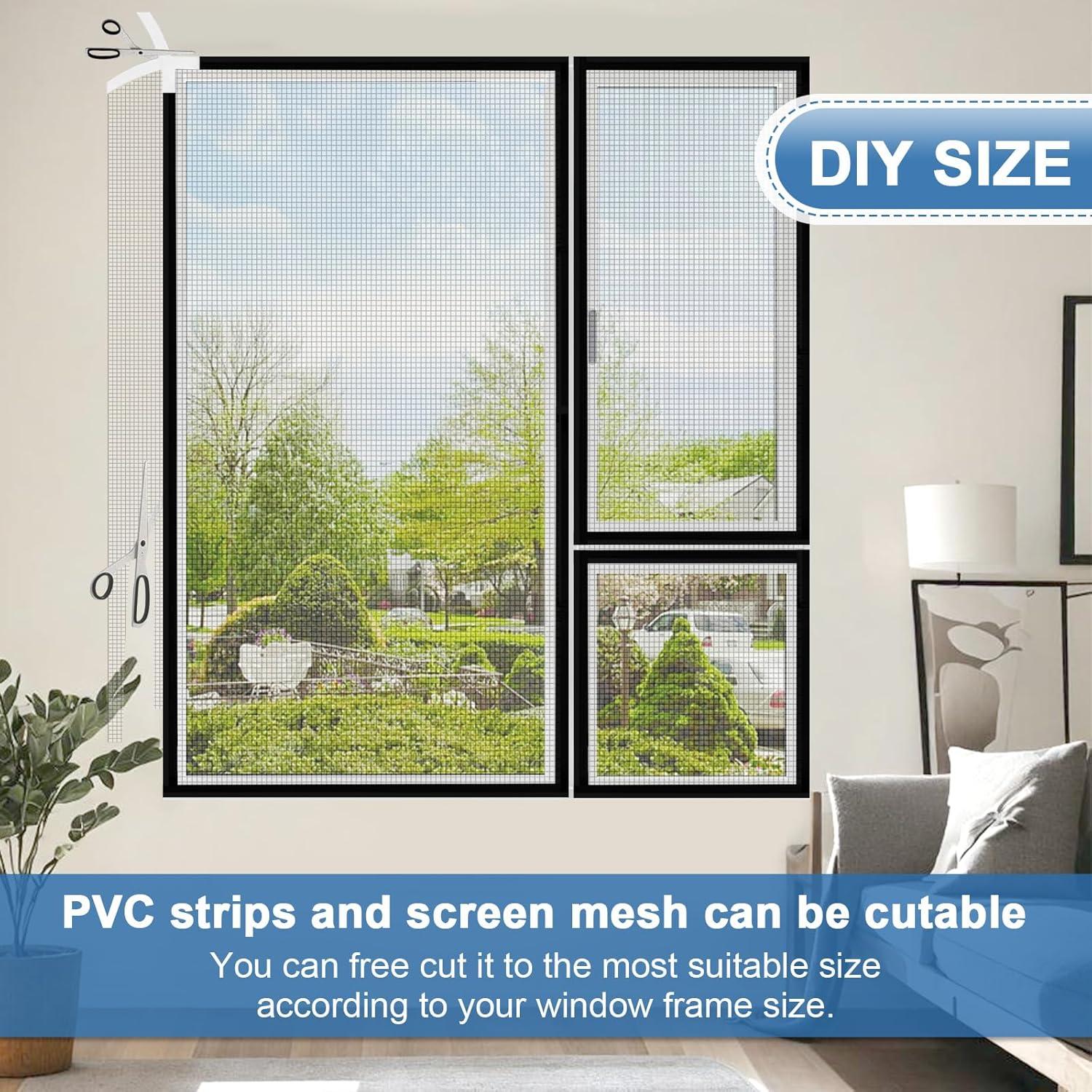 Kit de Pantalla de Ventana Shackcom 2 Piezas Ajustable 100x150 cm