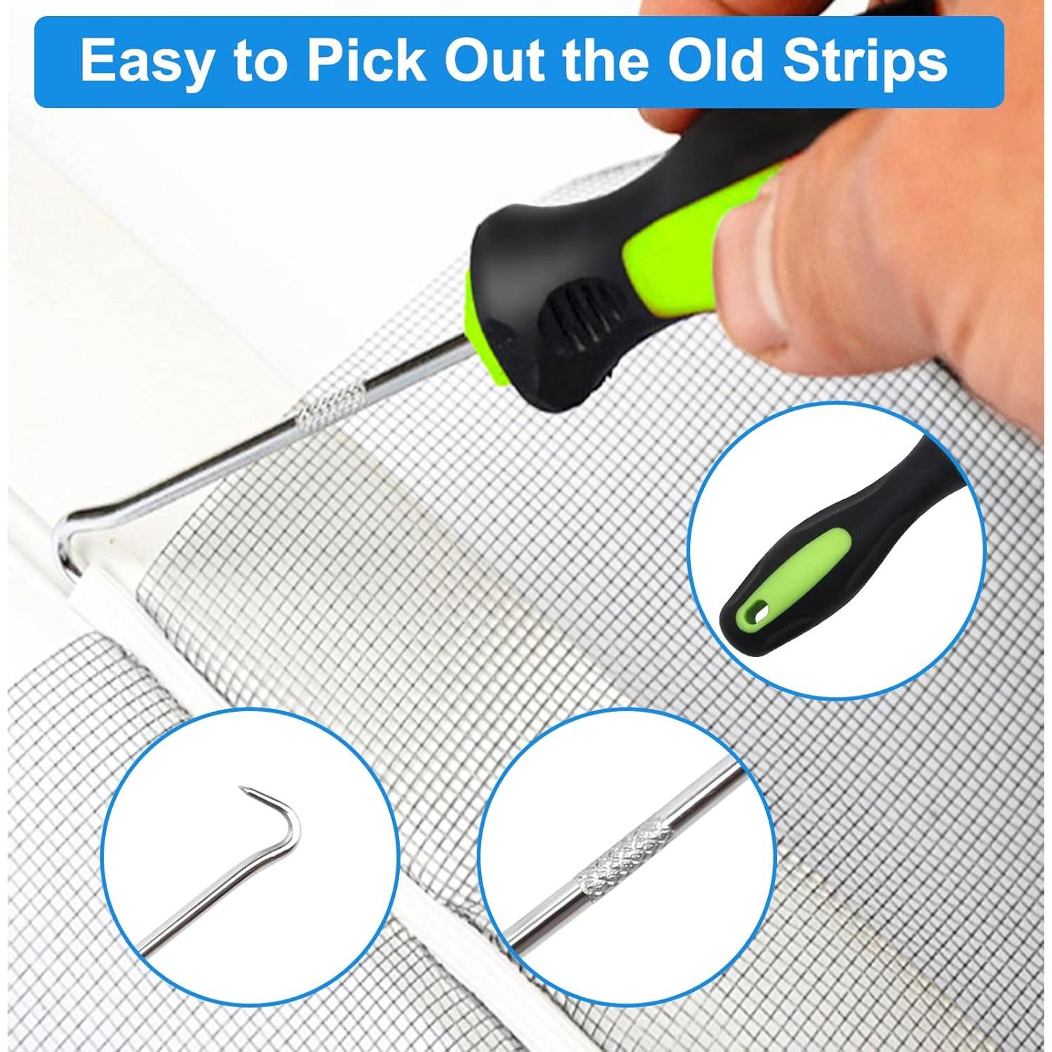 Kit de Reparación de Pantallas de Ventana WIWAPLEX con Rodillo