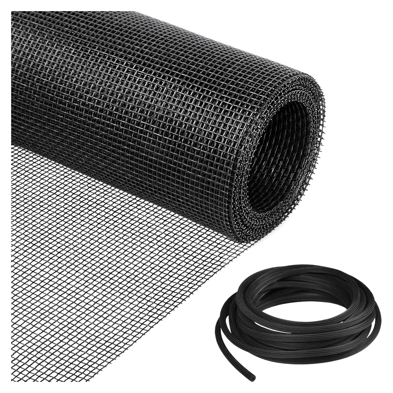 Kit de Reemplazo de Pantalla de Ventana MAGZO 91x229 cm Negro