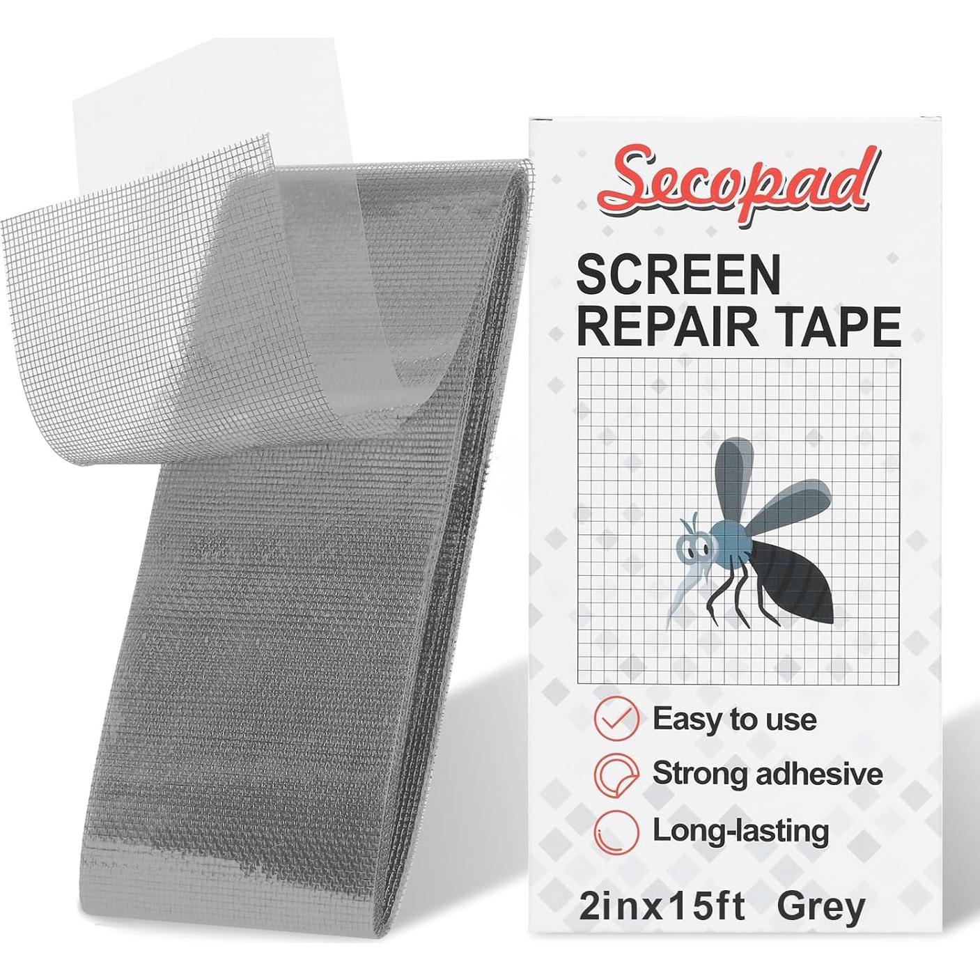 Cinta de reparación de pantalla gris 5cm x 4.57m y kit de reemplazo