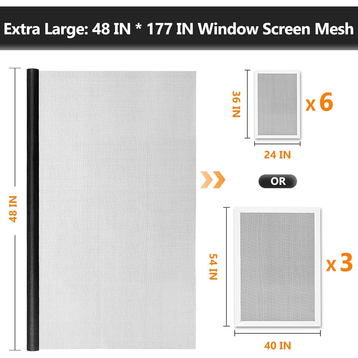 Cinta de reparación de pantalla gris 5cm x 4.57m y kit de reemplazo
