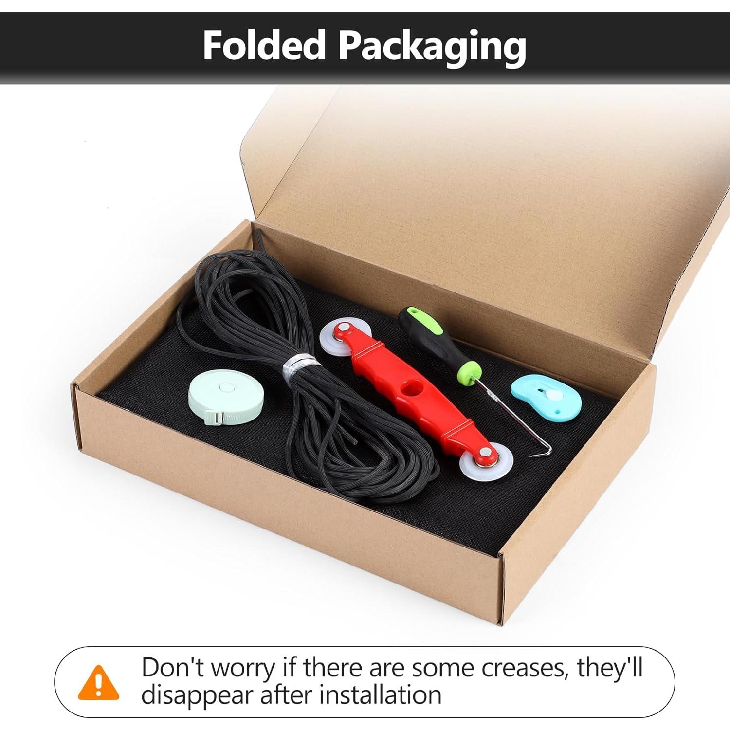 Cinta de reparación de pantalla gris 5cm x 4.57m y kit de reemplazo