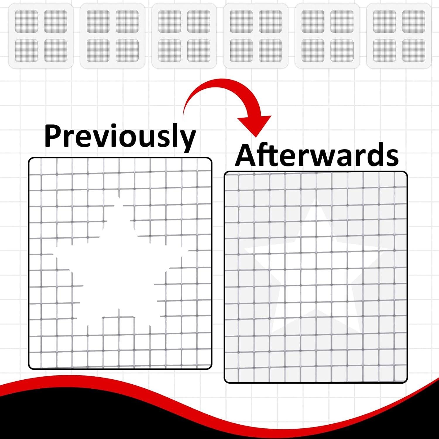 Kit de Parches de Reparación de Pantallas Qulkws 30pcs 10x10cm