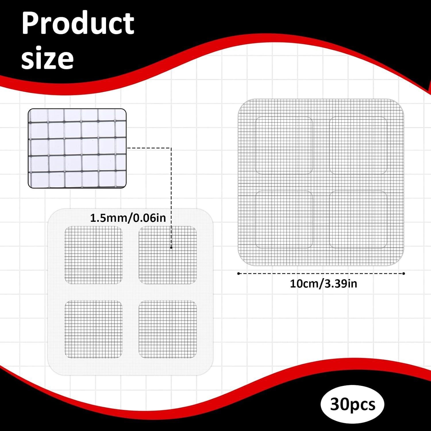 Kit de Parches de Reparación de Pantallas Qulkws 30pcs 10x10cm