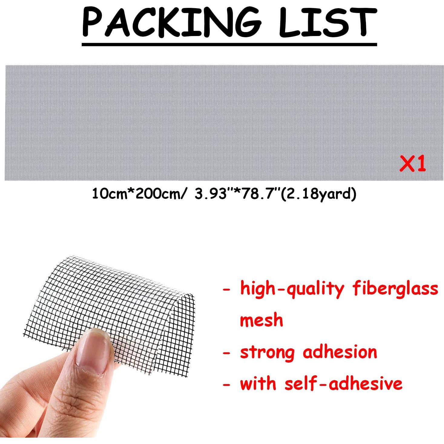 Kit de Reparación de Pantallas de Ventana VEINARDYL 20 Piezas 2m