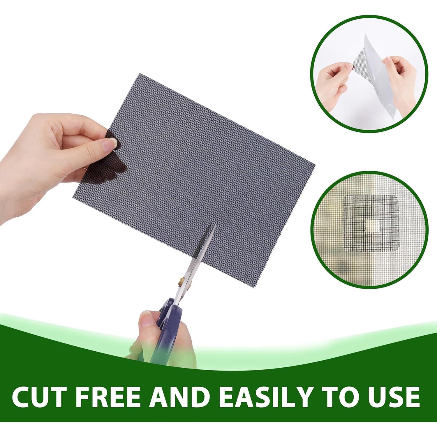 Kit de Reparación de Pantalla de Ventana FLYZZZ 10 Parches 12.7x17.8cm