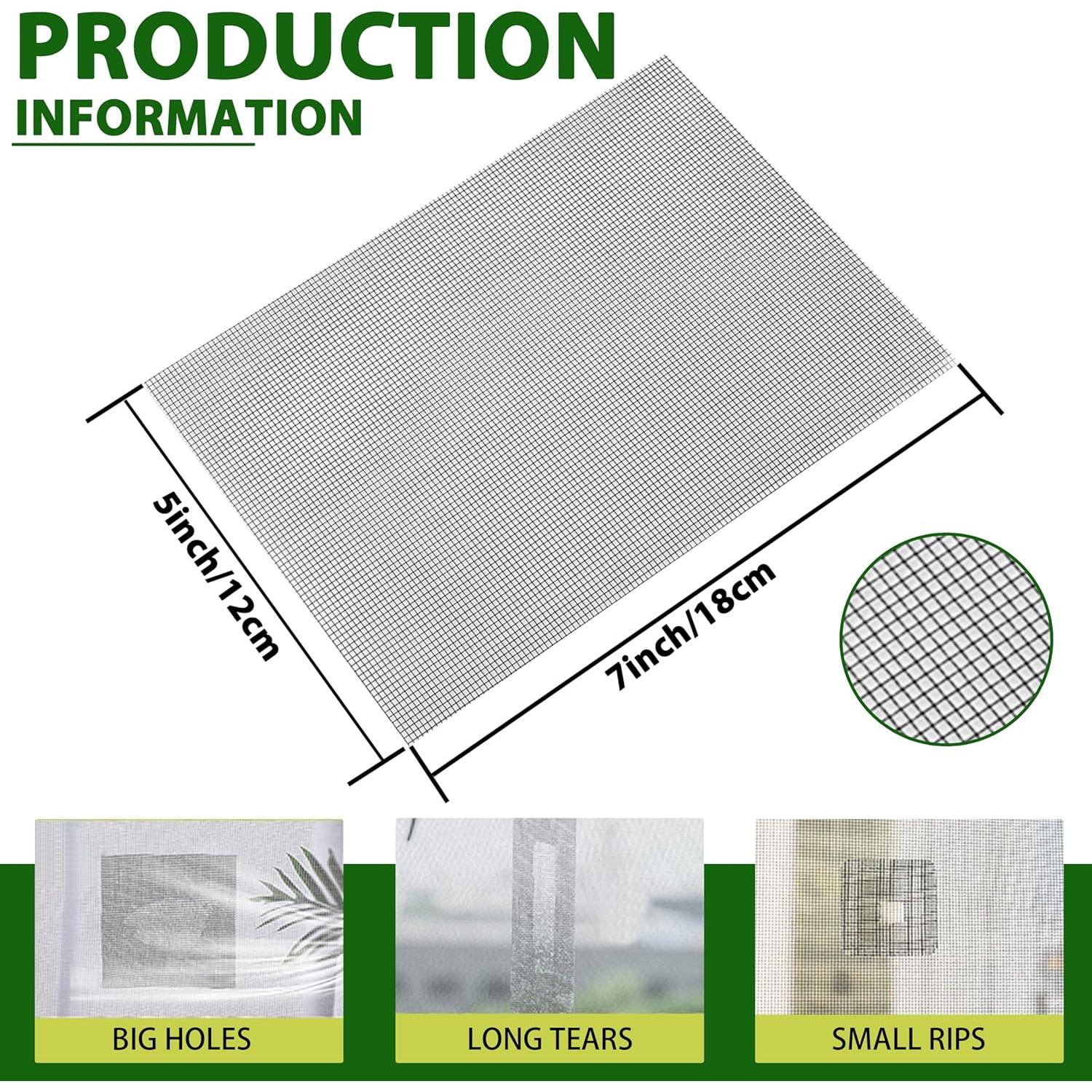 Kit de Reparación de Pantalla de Ventana FLYZZZ 10 Parches 12.7x17.8cm