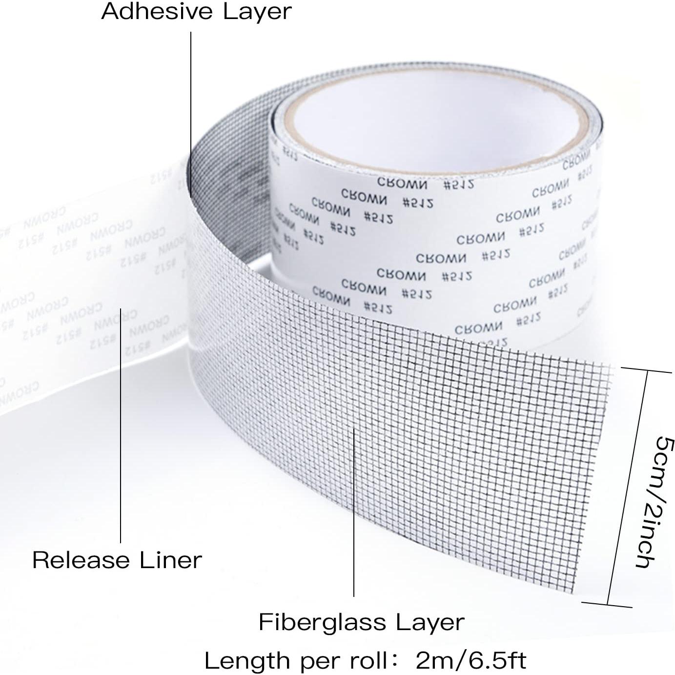 Kit de Reparación de Pantallas Lainrrew 4 Rollos 8m Fibra de Vidrio
